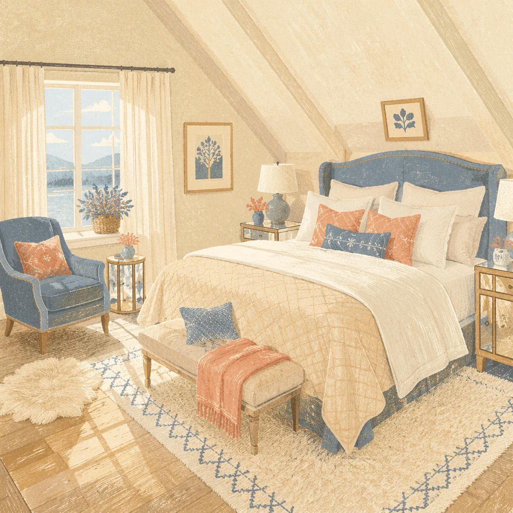 Luxury Attic Hotel Bedroom Retreat