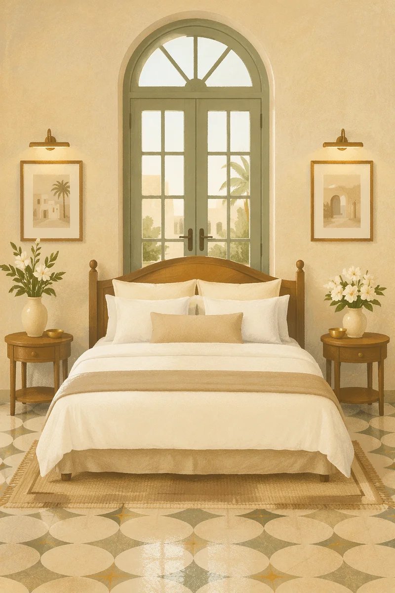 Elegant Luxury Hotel Suite Bedroom Interior