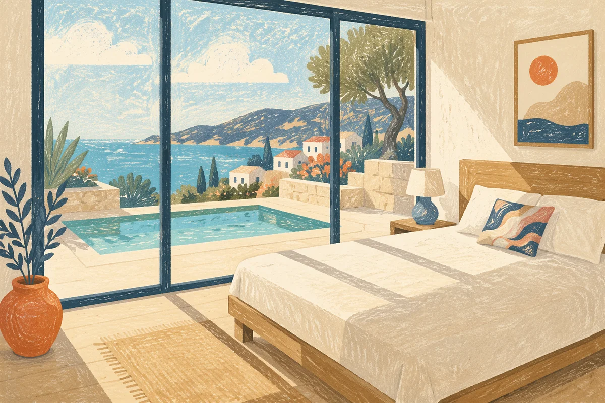 Serene Luxury Hotel Daybed by Pool