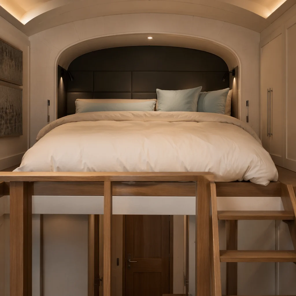 Cozy Luxury Hotel Loft Bed Interior