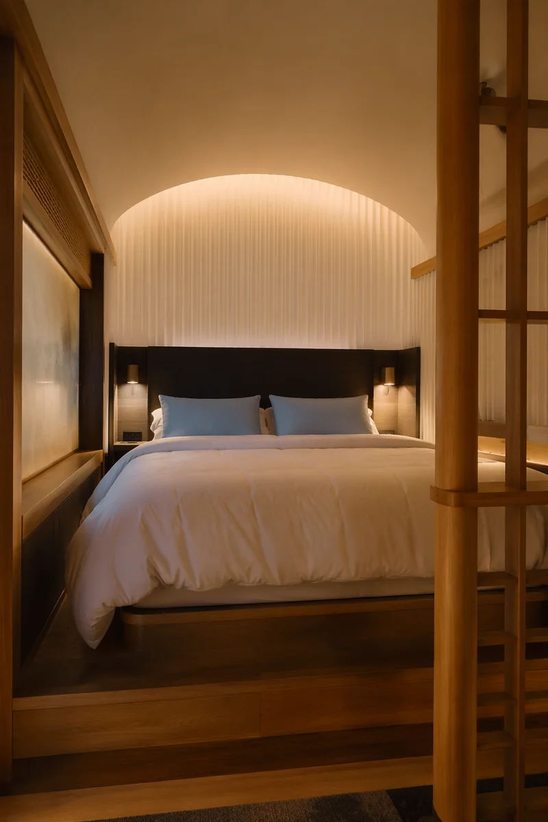 Luxury Hotel Sleeping Alcove Interior