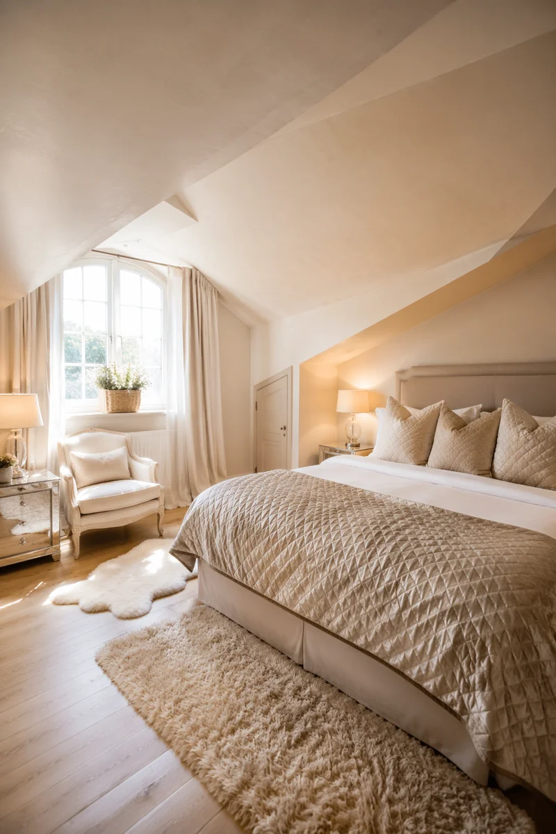 Luxury Attic Hotel Bedroom Retreat