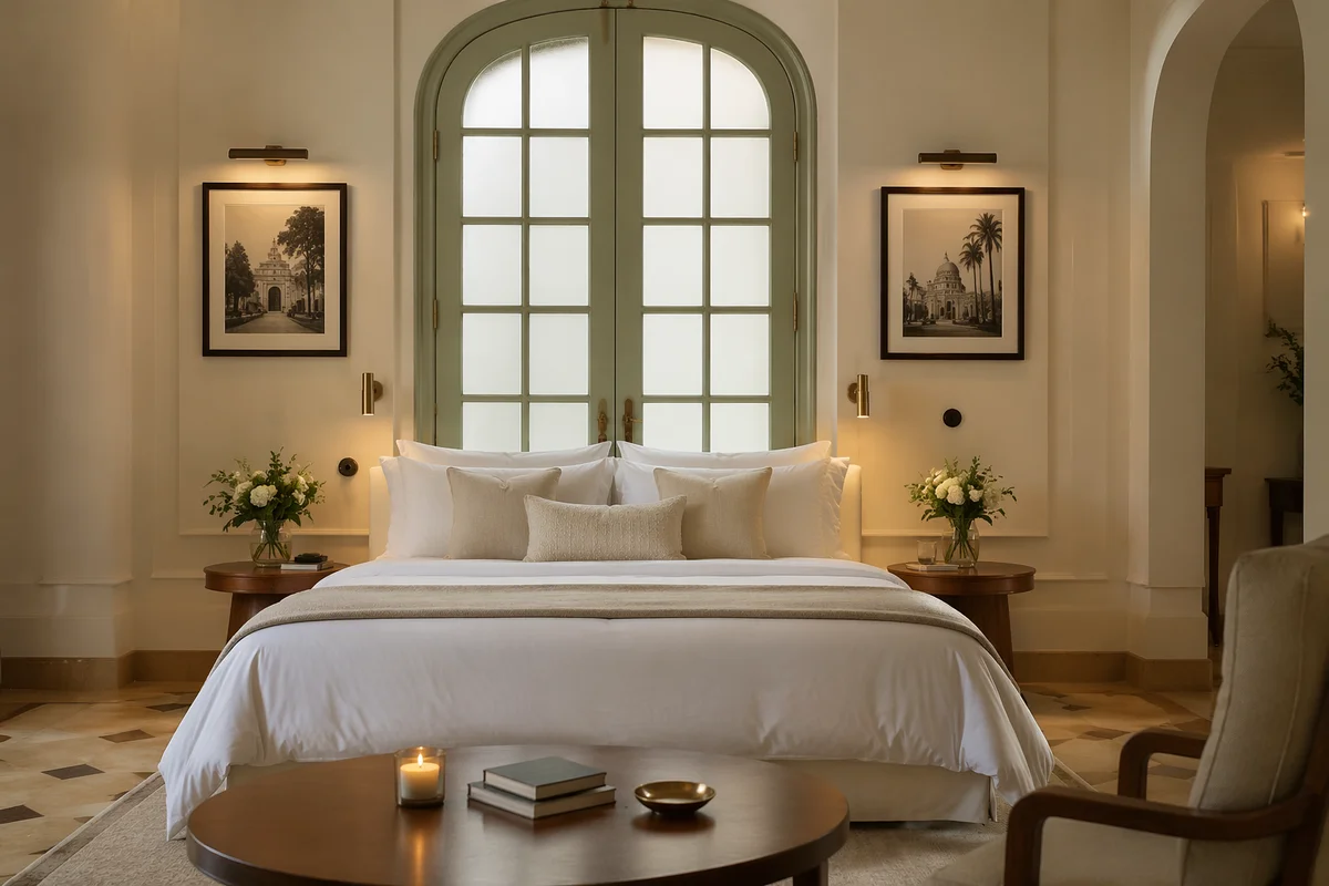 Luxury Hotel Suite Bedroom Interior