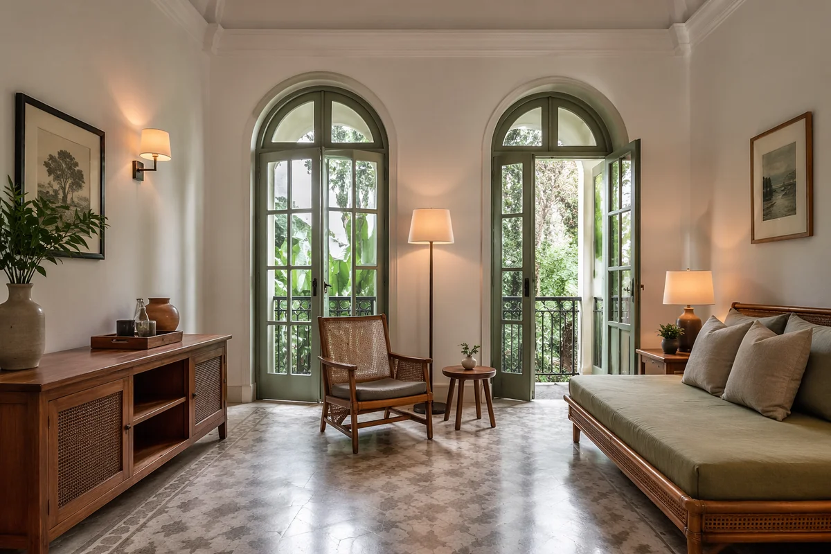 Luxury Boutique Hotel Suite with Sage Arches