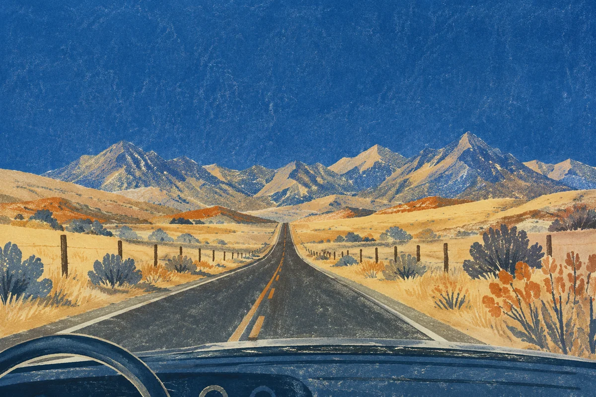 Open Highway Road Trip Through Golden Prairie
