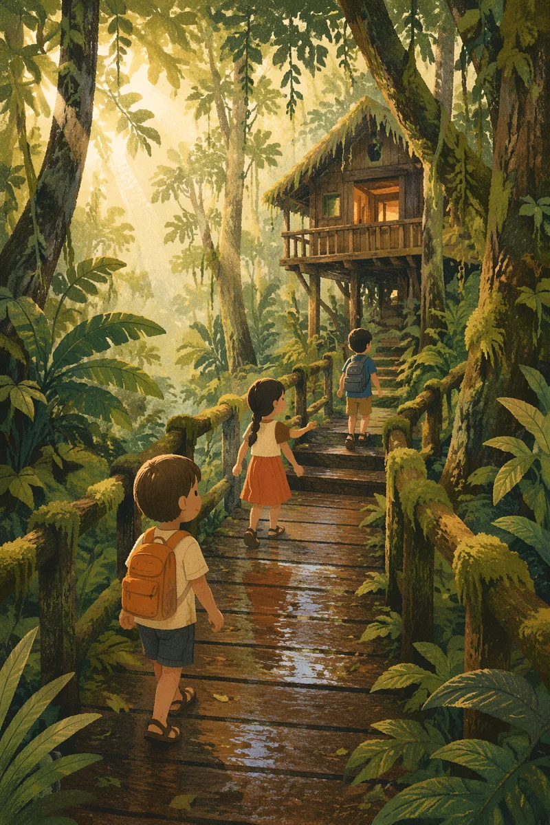 Jungle Canopy Treehouse Lodge Path