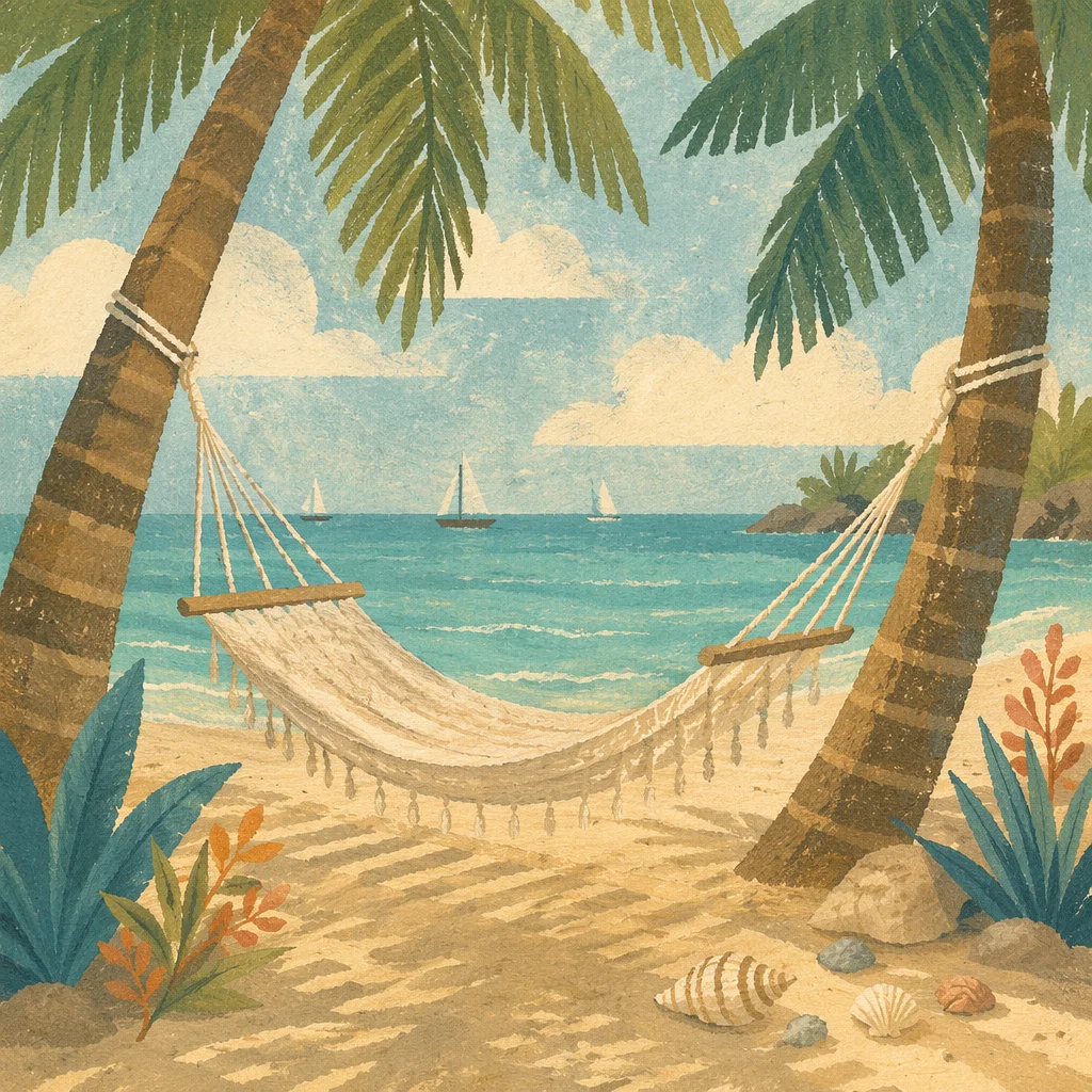 Peaceful Tropical Hammock on Palm Beach