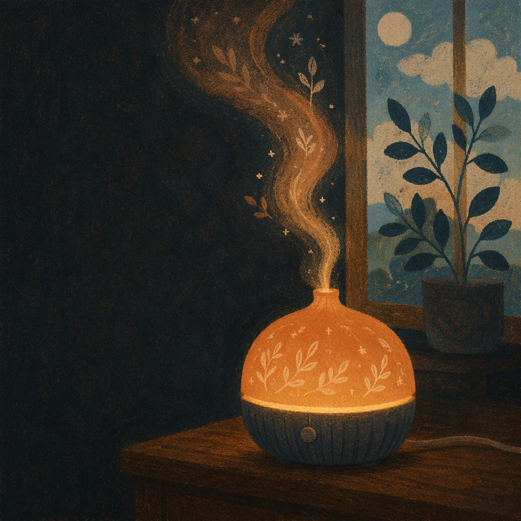 Cozy Aromatherapy Diffuser with Amber Mist