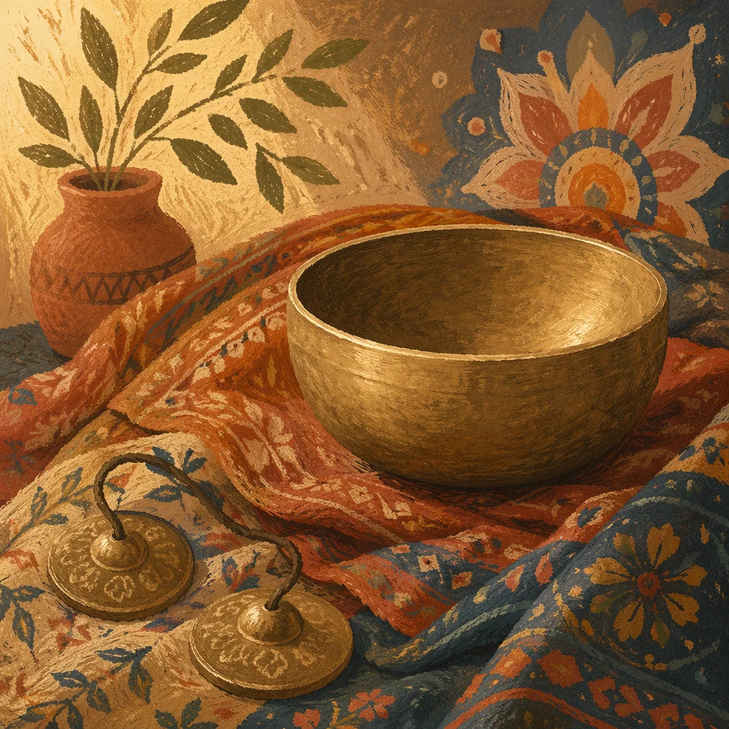 Crystal Singing Bowl Meditation Still Life