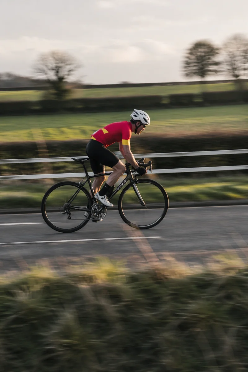 Road Cyclist Training on Countryside Route