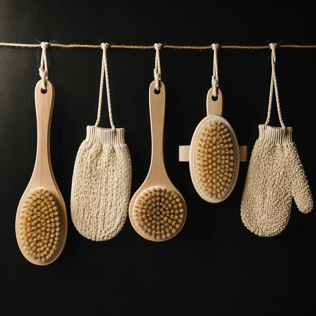 Natural Bristle Dry Brushing Wellness Ritual