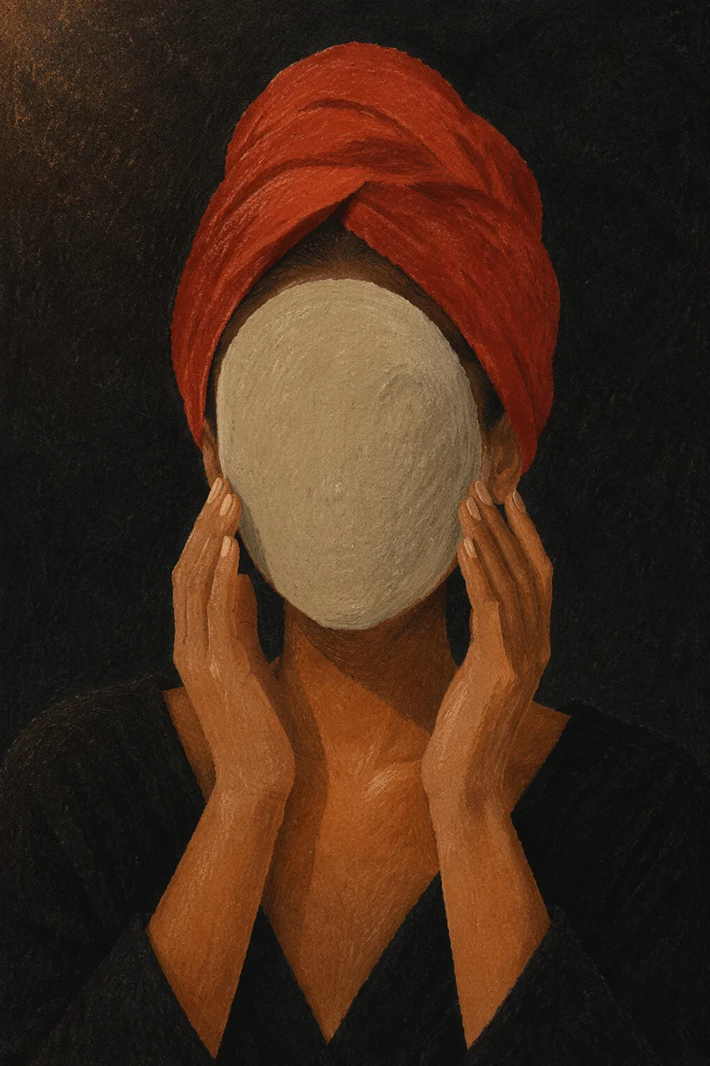 Evening Clay Mask Self Care Portrait