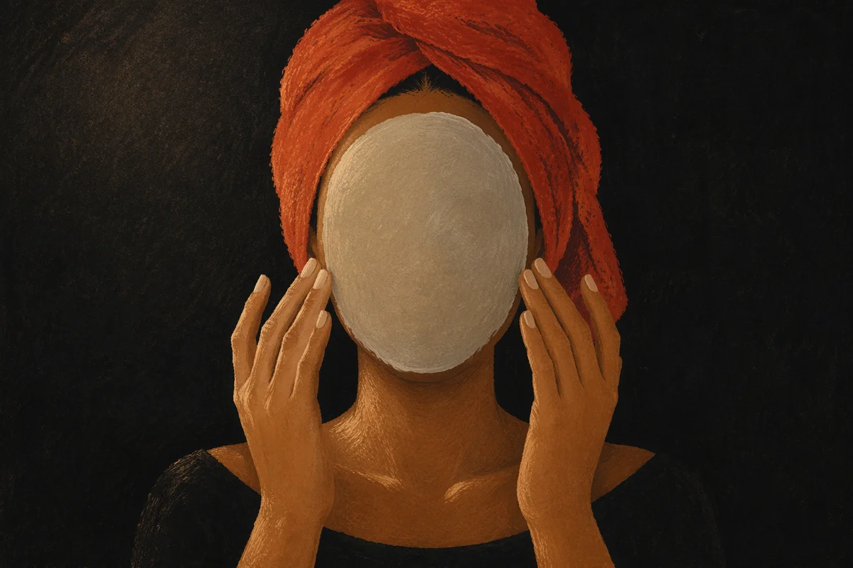 Evening Clay Mask Self Care Portrait