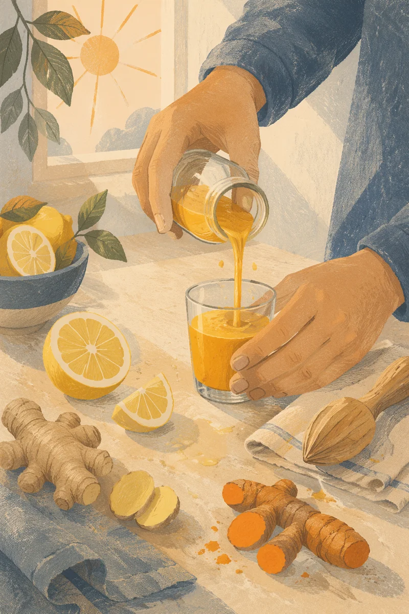 Golden Wellness Shot Morning Ritual