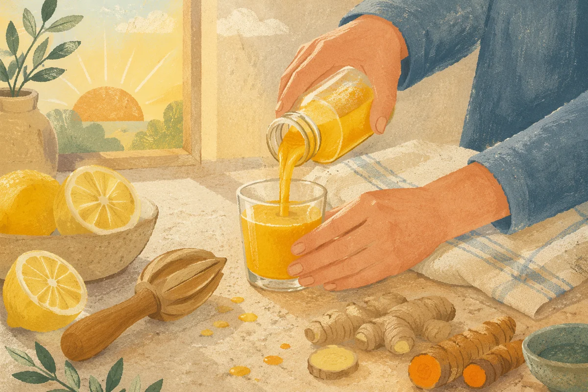 Golden Turmeric Ginger Lemon Wellness Ritual