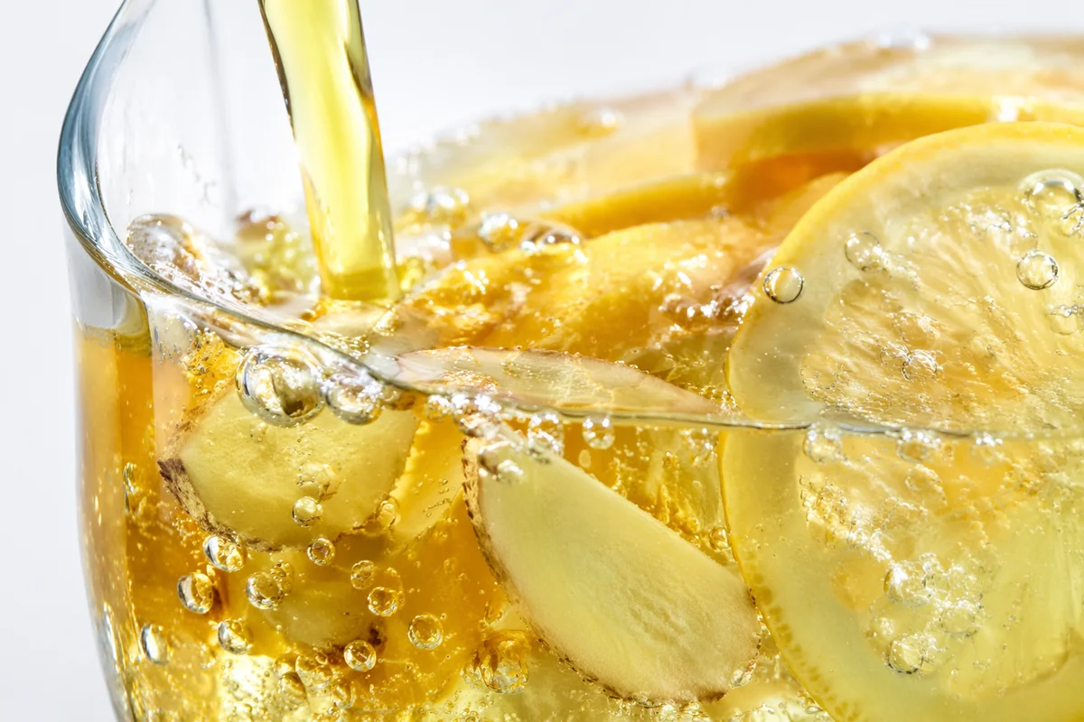 Fresh Turmeric Ginger Lemon Wellness Pour