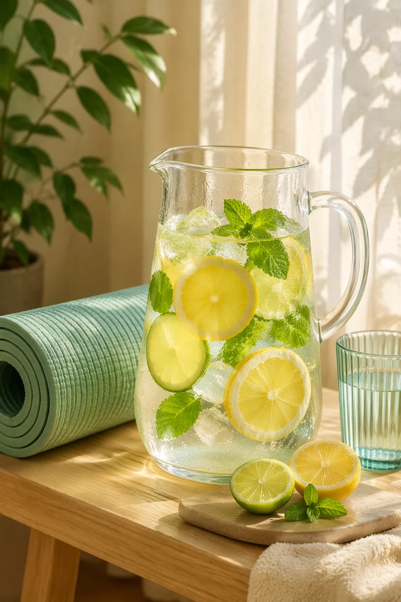 Citrus Infused Water Pitcher by Yoga Mat
