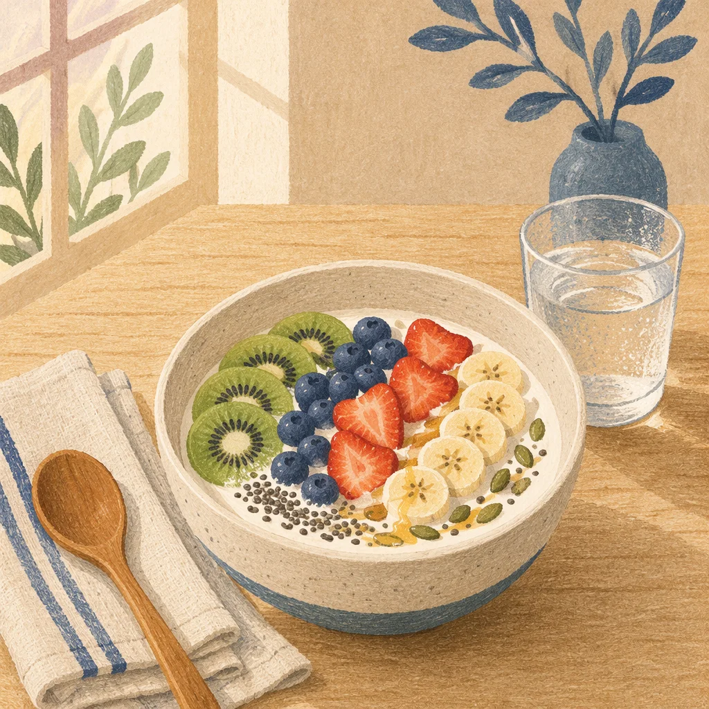 Healthy Breakfast Bowl with Fresh Fruit