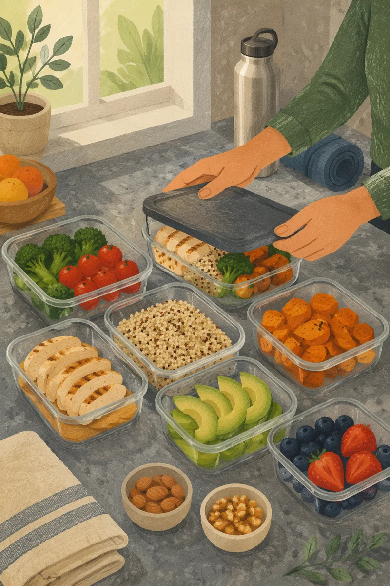 Organized Healthy Meal Prep for Wellness