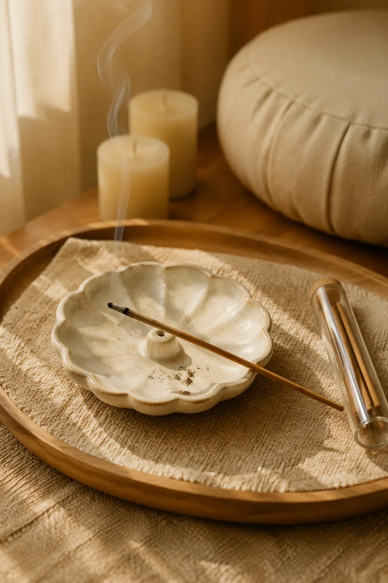 Serene Zen Incense and Meditation Cushion