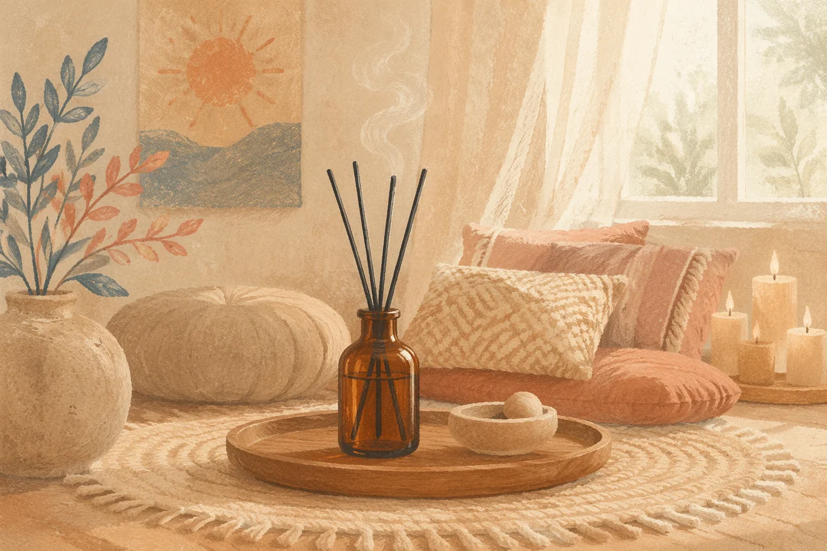 Peaceful Zen Meditation Corner with Incense