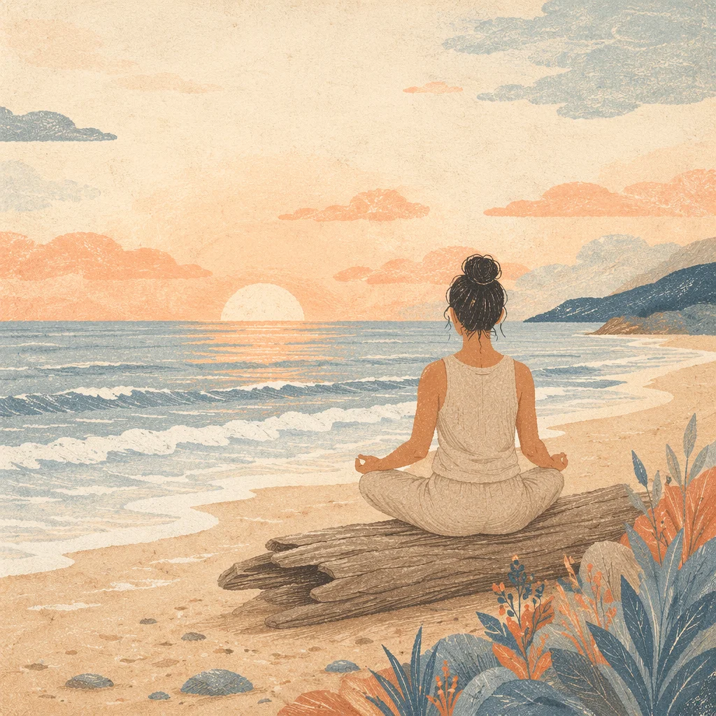 Peaceful Ocean Meditation at Sunrise