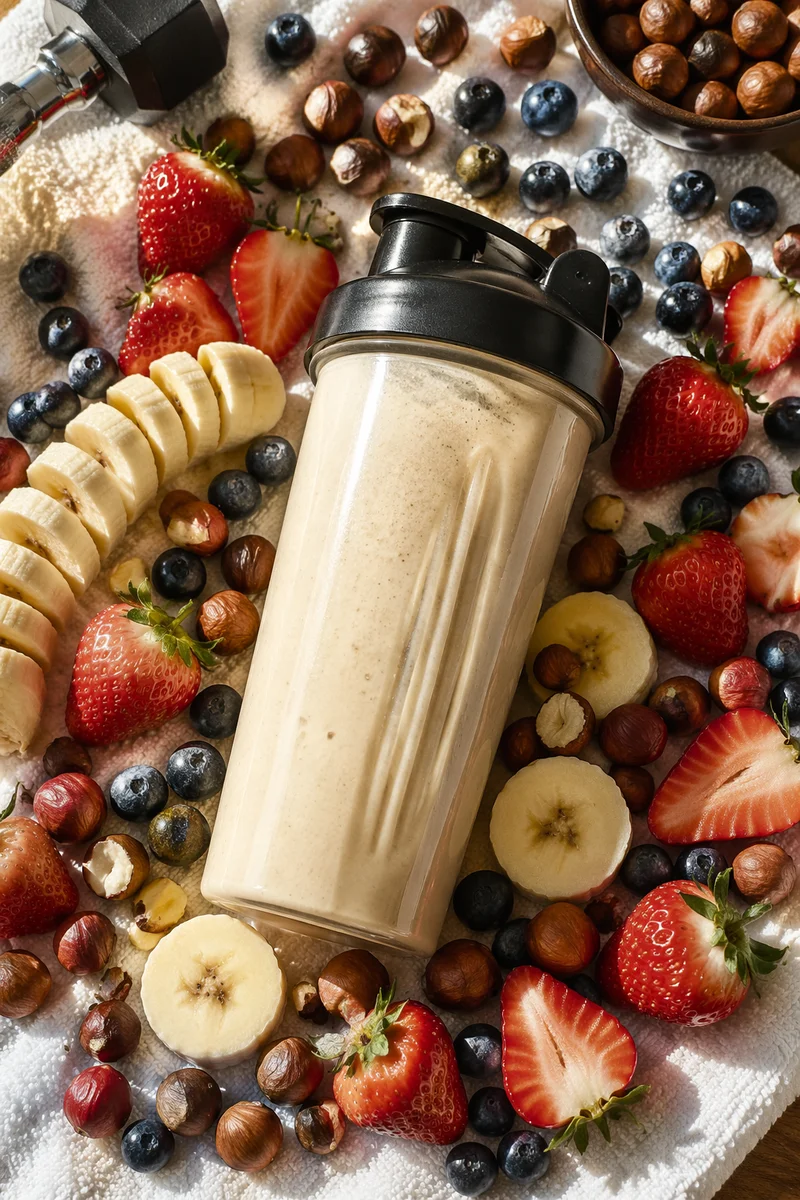 Post Workout Protein Shake with Fresh Fruit