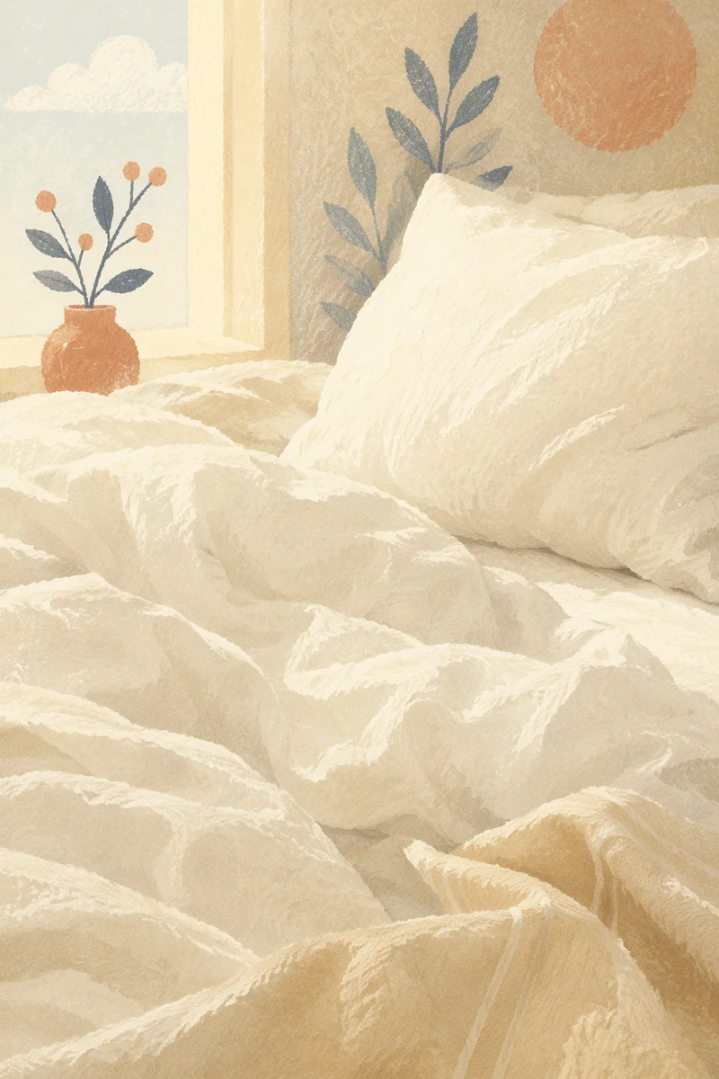 Peaceful White Bedding for Rest and Recovery