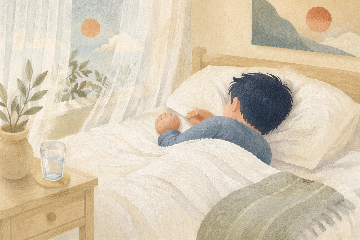 Peaceful Sleep and Recovery Bedroom Scene