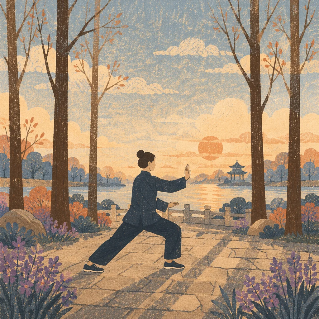 Peaceful Tai Chi in Sunrise Park