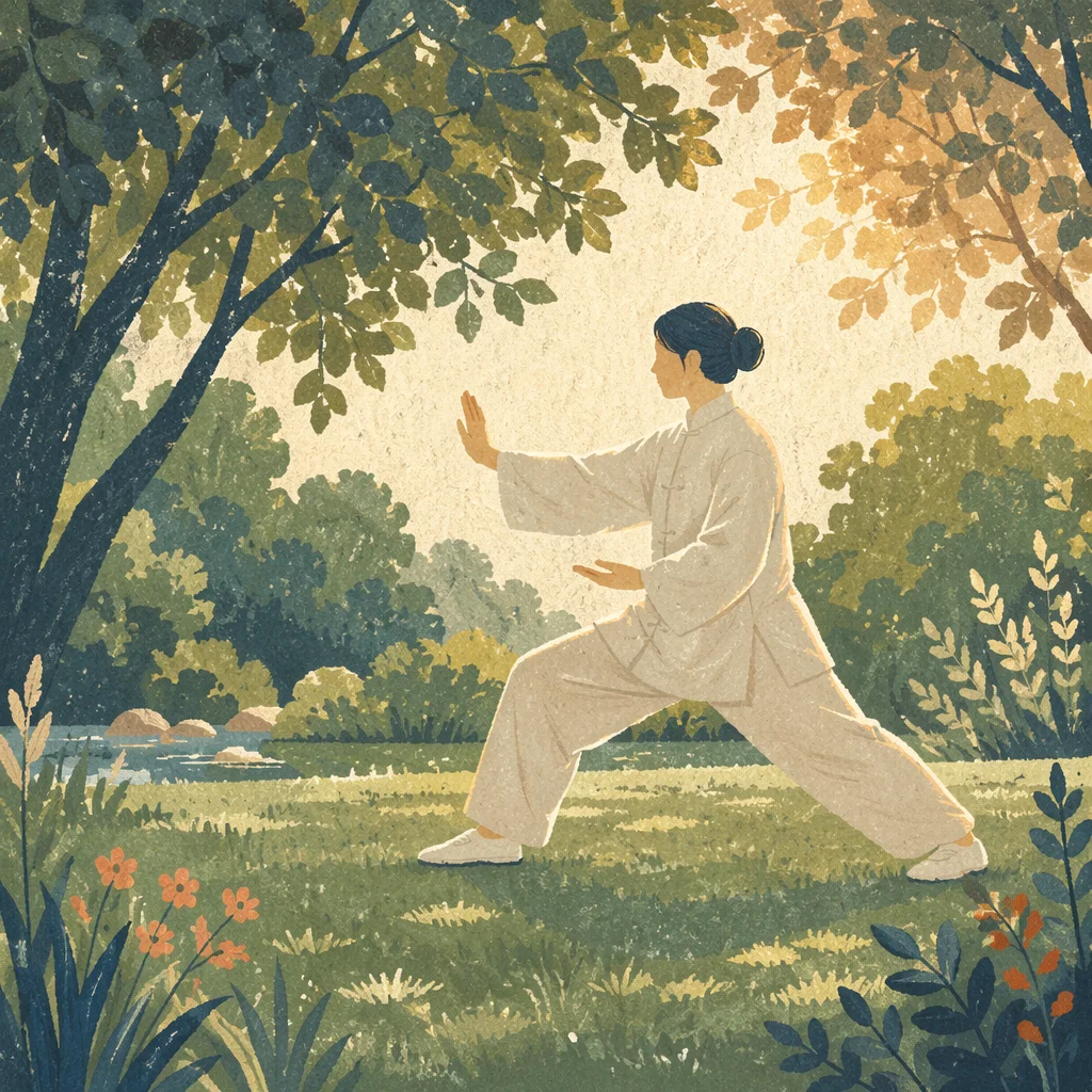 Morning Tai Chi Practice in Green Park