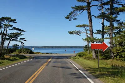Red Arrow Road Sign by Coastal Junction