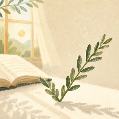 Olive Leaf Green Checkmark of Faithful Discernment