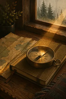 Weathered Compass for Faithful Adventure