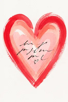 Handmade Red Heart Love Symbol