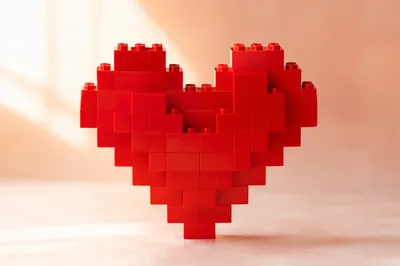 Red Brick Heart Love Symbol