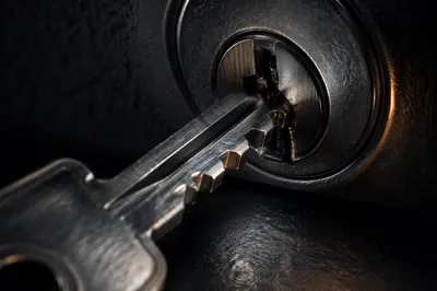 Abstract Macro Key and Lock Detail