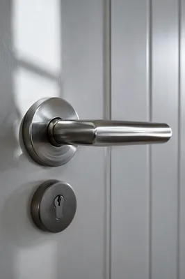 Modern Stainless Door Handle and Key Lock