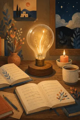 Glowing Light Bulb for Creative Prayer