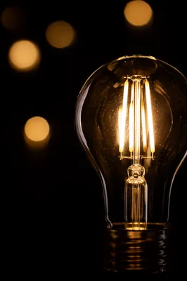 Glowing Light Bulb of Creative Inspiration