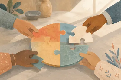 Hands Joining Puzzle Pieces in Unity