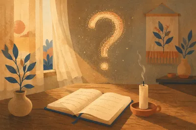 Question Mark in Quiet Prayer Room