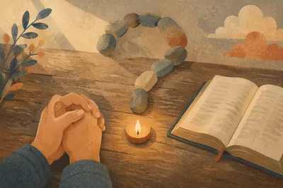 Prayerful Question Mark with Scripture