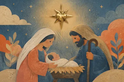 Glossy Gold Star on Charcoal Surface