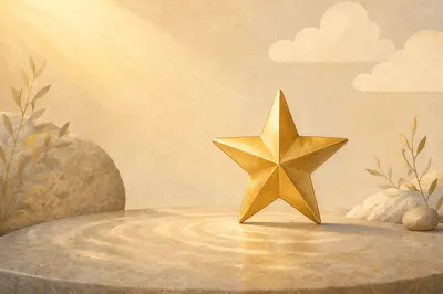 Shining Gold Star of Hope