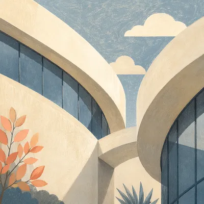 Elegant Abstract Curves of Modern Architecture