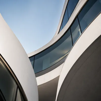 Modern Architectural Curves and Glass Lines