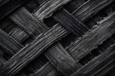 Moody Monochrome Woven Tapestry Close-Up