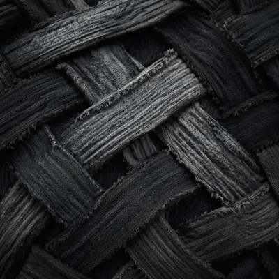 Moody Monochrome Woven Tapestry Close-Up