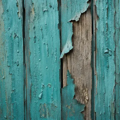 Weathered Turquoise Peeling Wall Texture